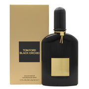 Tom Ford Black Orchid Parfum Eau De Parfum 50 ml, sort rillet parfumeflaske i afrundet form med gulddetalje