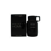 Armaf Odyssey Homme Eau de Parfum 100 ml fra Armaf i sort, firkantet flakon med sølvdetaljer og tekst på fronten