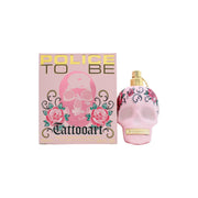 Police To Be Tattooart Eau de Toilette 75 ml fra Police i sort kranieflakon med farverigt tattoo-mønster og blank glasfinish