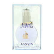 Lanvin Eclat d'Arpege Eau de Parfum 30 ml Lanvin rund, lyslilla glasflakon med sølvkapsel og elegant ringdetalje