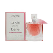 Lancôme La Vie Est Belle Rose Extraordinaire Eau de Parfum 50 ml – rosa krystalformet flakon med blomsterdetalje og sølvbånd