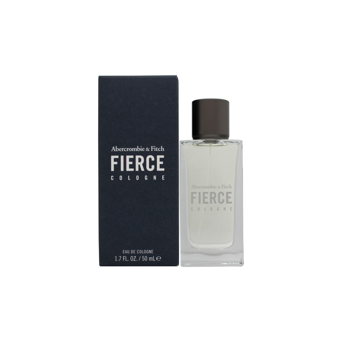 Abercrombie & Fitch Fierce Eau de Cologne 50 ml fra Abercrombie & Fitch i klar, rektangulær glasflaske med sølvgrå korkprop