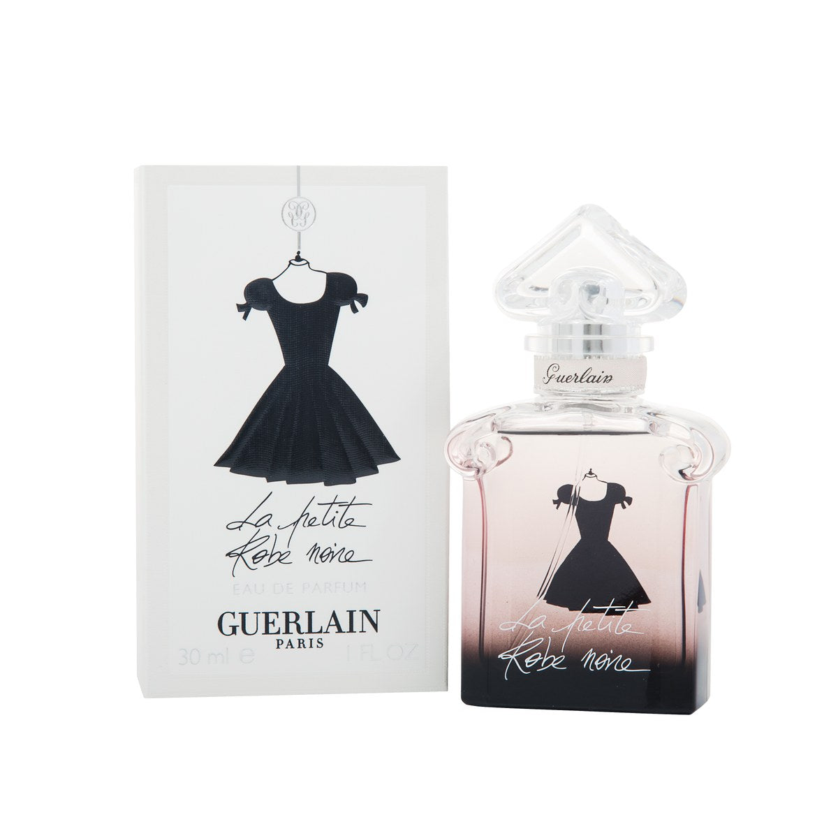 Guerlain La Petite Robe Noire Eau de Parfum, Guerlain, 30 ml – hjerteformet flakon i rosa-sort gradient med sort hætte