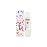 Sisley L'Eau Rêvée D'Aria Eau De Toilette 50 ml, rektangulær glasflakon i blågrøn tone med botanisk motiv og sort spraylåg
