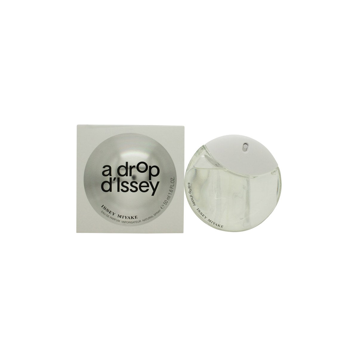 A Drop D'Issey Eau De Parfum Issey Miyake 50 ml dråbeformet flaske i blågrøn gradient med hvid hætte