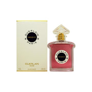 Guerlain Insolence Eau de Toilette 75 ml – rund, lys violet flakon med sølvfarvet spraytop og gennemsigtigt låg