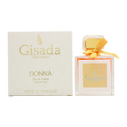Gisada Donna Women Eau De Toilette, Gisada, 100 ml – elegant parfumeflaske i klart glas med rene linjer og stilrent design