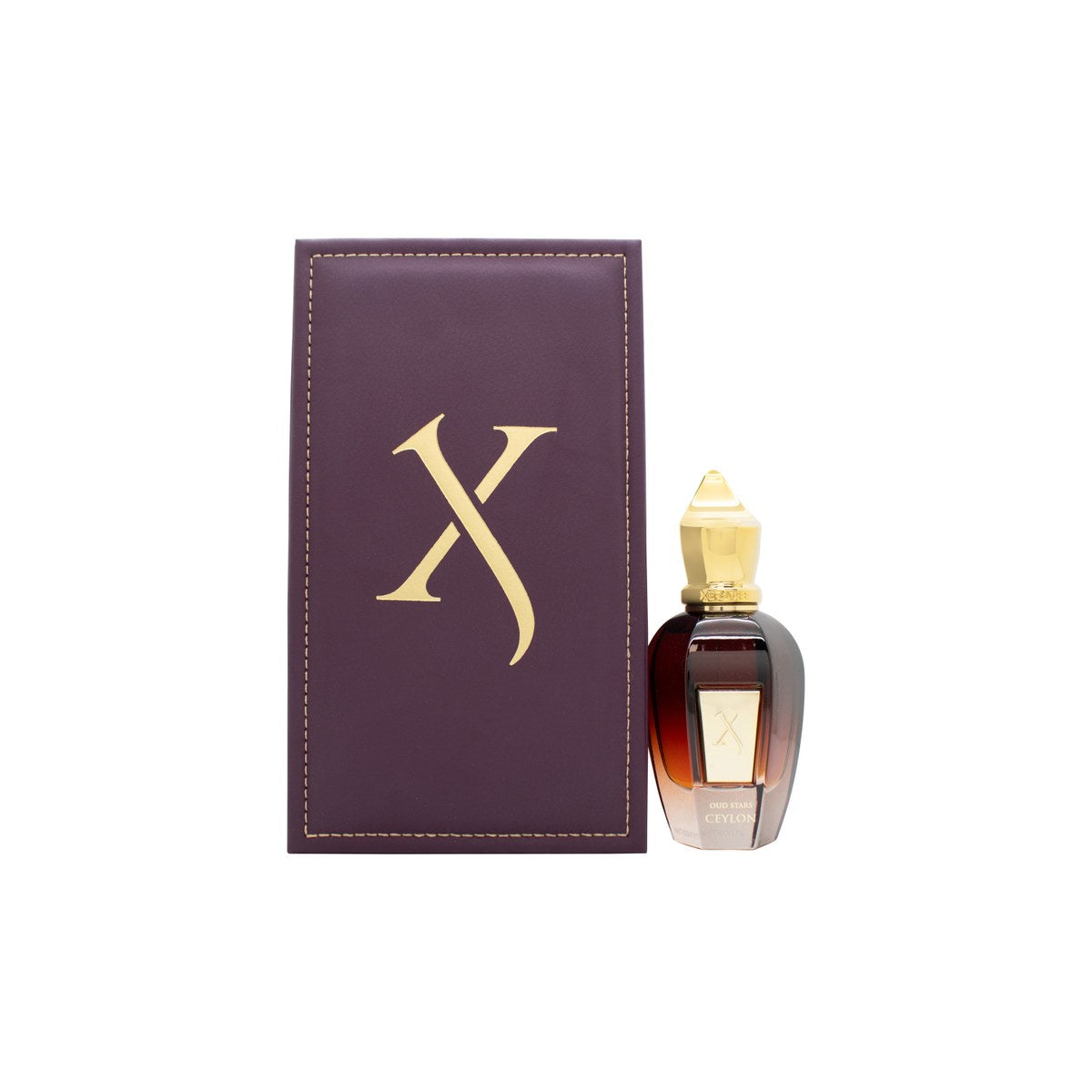 Xerjoff Ceylon Eau de Parfum 50 ml fra Xerjoff – gylden flakon med sort etiket og elegant, afrundet låg.