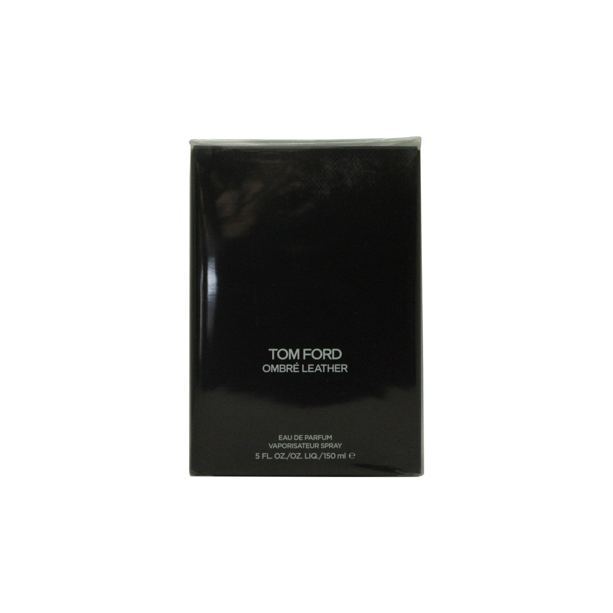 Tom Ford Ombré Leather Eau De Parfum, Tom Ford – 150 ml, mat sort rektangulær glasflaske med sider, sort etiket og låg
