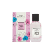 Jenny Glow Pretty Little Notes Eau De Parfum 100ml – klar rektangulær glasflakon med sølvlåg og enkel etiket