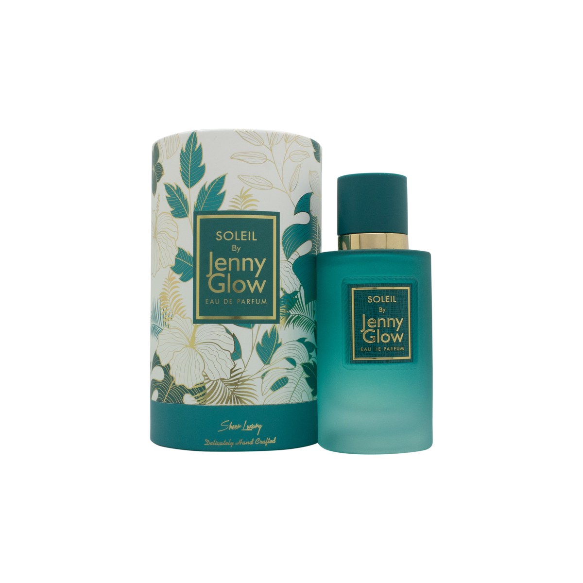 Jenny Glow Soleil Eau De Parfum 80 ml fra Jenny Glow i klar glasflaske med gylden kork og ravfarvet duft