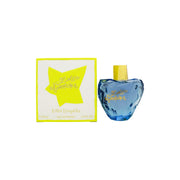 Lolita Lempicka Eau de Parfum, Lolita Lempicka, 100 ml – æbleformet lilla glasflakon med gyldent bladdesign og låg
