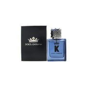 Dolce & Gabbana K Eau de Parfum 50 ml fra Dolce & Gabbana, klar glasflaske med blå væske og sølvkrone som låg.