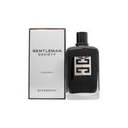 Gentleman Society Eau De Parfum Givenchy 200 ml sort rektangulær parfumeflaske i lakeret glas med sølv 4G-monogram