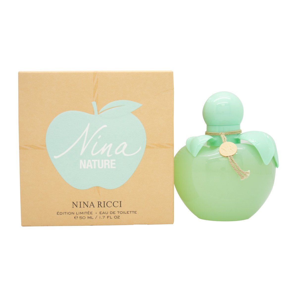 Nina Ricci Nina Nature Eau de Toilette 50 ml fra Nina Ricci – lysgrøn æbleformet glasflakon med træagtig hætte