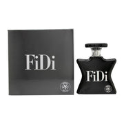 Bond No 9 FiDi Eau de Parfum 100 ml – gylden stjerneformet flakon med sort grafitti-logo og rund hætte