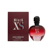 Paco Rabanne Black XS Eau de Parfum 80 ml, Paco Rabanne – sort flakon med gradient og rosemotiv, afrundet form og spraytop