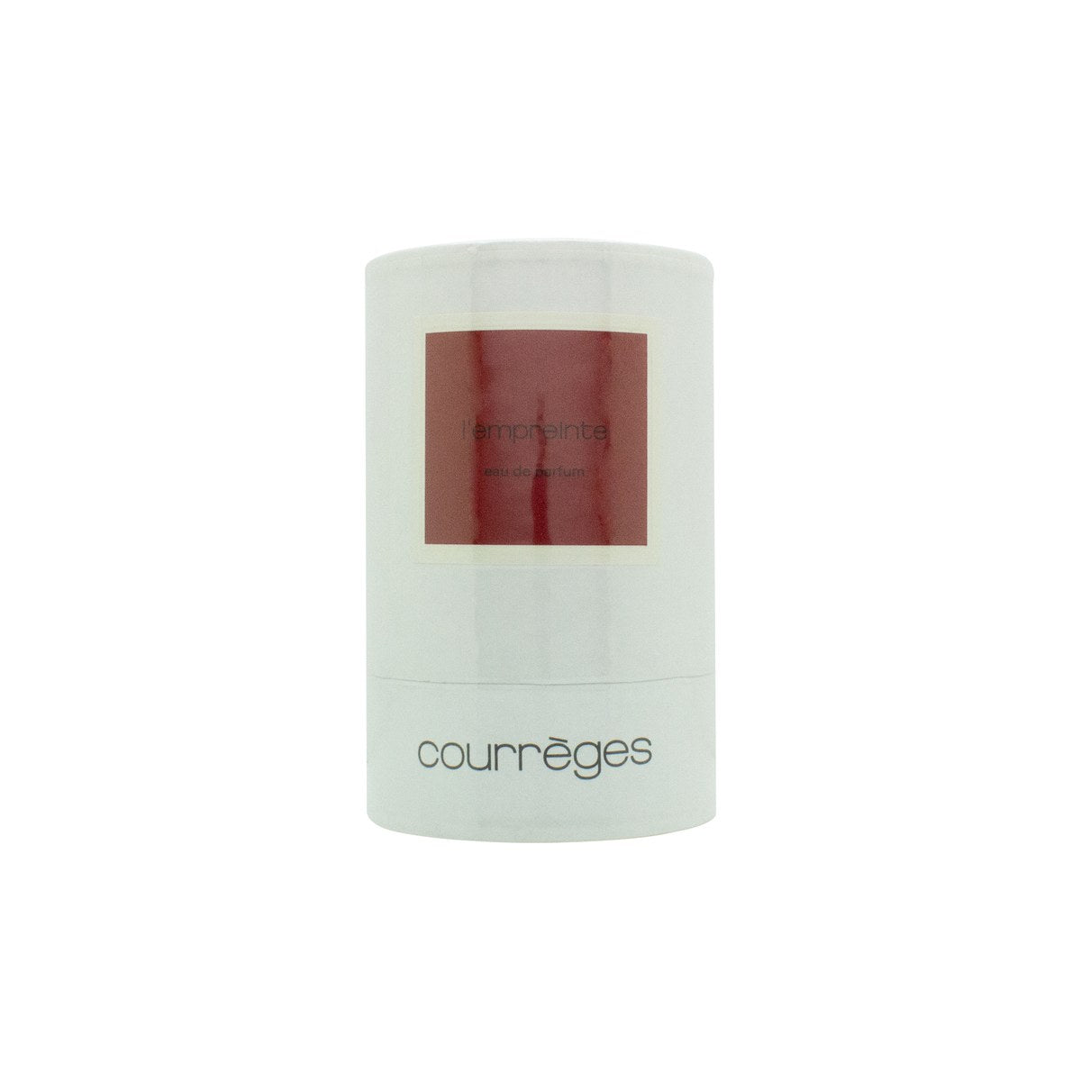 Courrèges L'Empreinte Eau de Parfum 30 ml, Courrèges i klar, rund glasflakon med sølvkugle-låg og blød ferskentone.