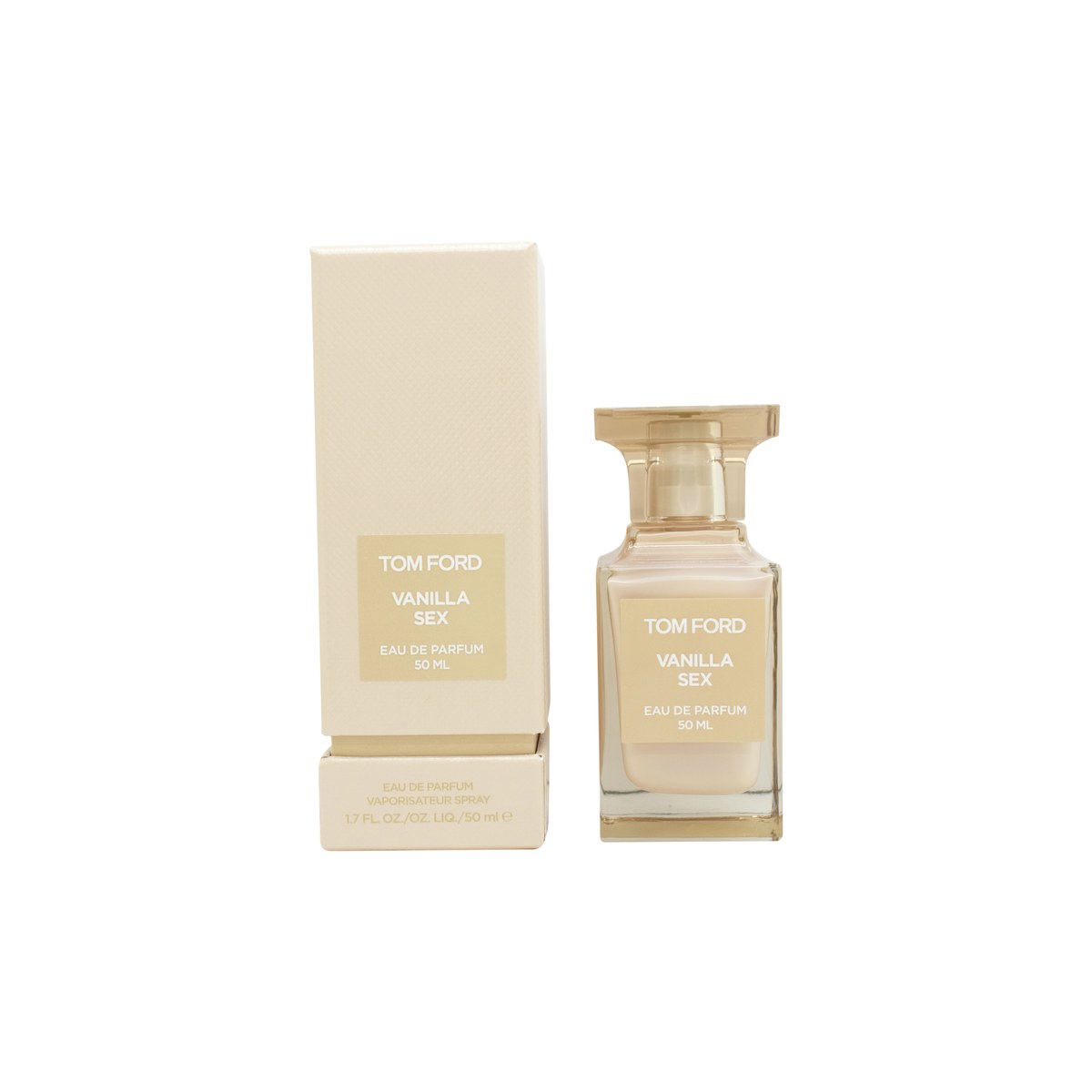 Tom Ford Vanilla Sex Eau de Parfum 50 ml, Tom Ford, mat nude-beige flakon med skarpe kanter og gylden frontplade