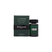 Rochas L'Homme Rochas Aromatic Touch Eau de Toilette 100 ml – klar glasflaske med sort hætte og hvid etiket