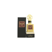 Roberto Cavalli Magnetic Guaiac Eau de Parfum 100 ml – mørkeblå, kantet glasflaske med sort låg og gylden kant.