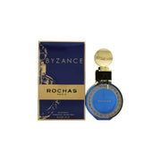 Rochas Byzance (2019) Eau de Parfum 40 ml, Rochas – rund mørkeblå glasflakon med gylden kuppelhætte og dekorativ snor
