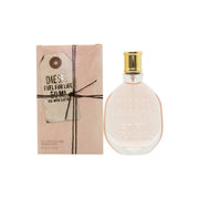 Diesel Fuel For Life Eau de Parfum 50 ml, Diesel – klar glasflaske med lilla duft og beige stofnet