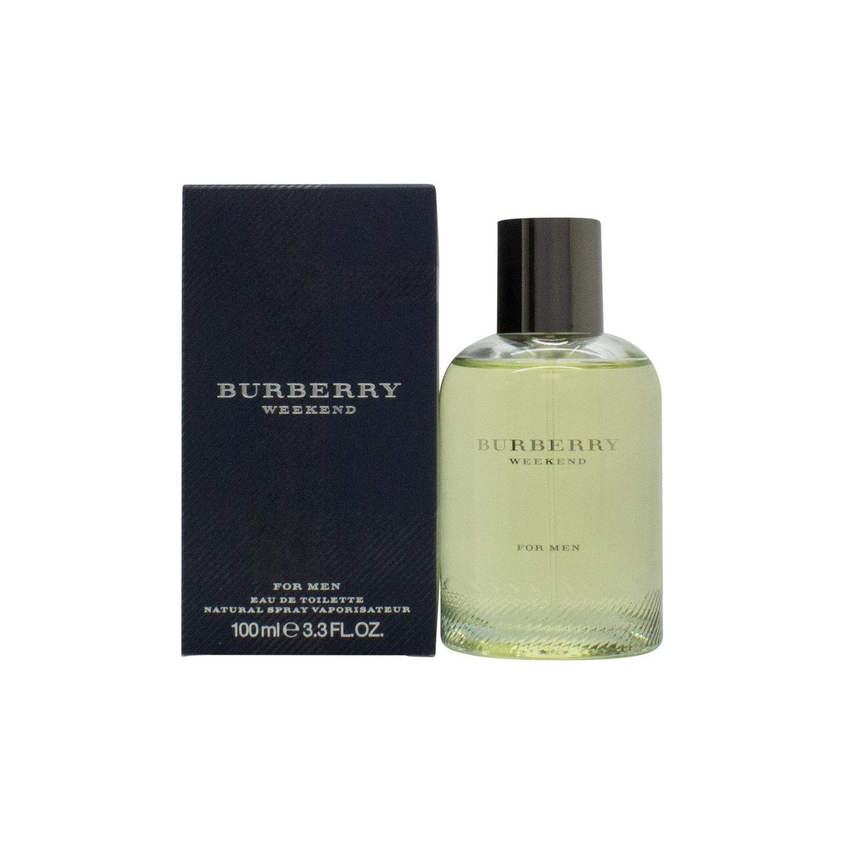 Burberry Weekend For Men Eau De Toilette, Burberry, 100 ml – klar glasflaske med afrundet form, sølvfarvet låg