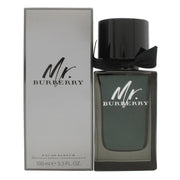 Mr. Burberry Eau De Parfum Burberry 100 ml, mørk lakeret flaske med maskuline linjer, horninspireret låg og sort bånd