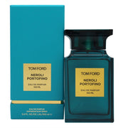 Tom Ford Private Blend Neroli Portofino Eau de Parfum 100 ml – turkis, firkantet flakon med guldetiket og sort låg