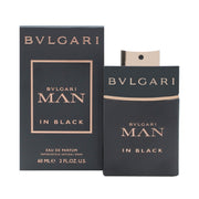 Bvlgari Man In Black Eau De Parfum, Bvlgari, 60 ml – sort rektangulær flaske med pinkgylden spray og elegant, mørkt design