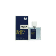 Mexx Simply Fresh Eau de Toilette 50 ml fra Mexx – klar, aflang glasflaske med sølvfarvet låg og enkelt logo