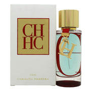 Carolina Herrera CH L'Eau 2017 Eau de Toilette 50 ml, Carolina Herrera – klar cylindrisk flakon med lyserød tone og rødt CH-vedhæng