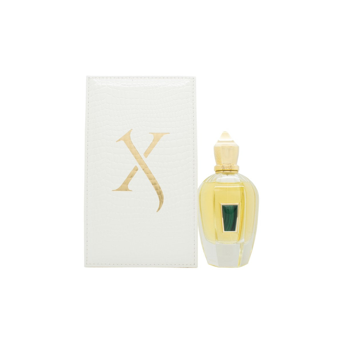 Xerjoff 17/17 Irisss Eau de Parfum 100 ml – elegant mørklilla flakon med gulddetaljer og ovalt emblem på fronten