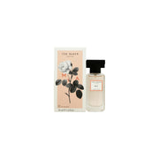 Ted Baker Mia Eau de Toilette 30 ml fra Ted Baker, rosa rund glasflaske med facetsleben krystalprop og sort sløjfe ved halsen.
