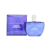 Kylie Minogue Disco Darling Eau de Parfum 75 ml, rund rosa glasflakon med facetslebet finish og sort låg