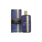 Iceberg Change The Flow Eau de Toilette 100ml – klar blå glasflaske med sort kork og minimalistisk, moderne design