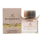 Burberry My Burberry Blush Eau de Parfum 50 ml fra Burberry, lyserød glasflakon med sløjfe og gyldent låg