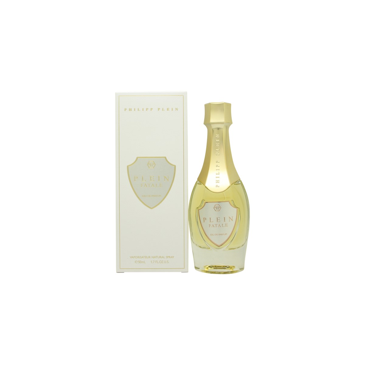 Philipp Plein Plein Fatale Eau de Parfum 50 ml fra Philipp Plein – sort kranieformet flakon med rosagulddetaljer