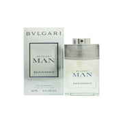 Bvlgari Man Rain Essence Eau de Parfum 60 ml, Bvlgari – klar glasflaske med blå gradient og sølv prop i minimalistisk design