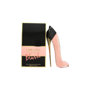 Good Girl Blush Eau De Parfum, Carolina Herrera, 50 ml – stilettoformet flaske i pastelrosa med blank guldfarvet hæl
