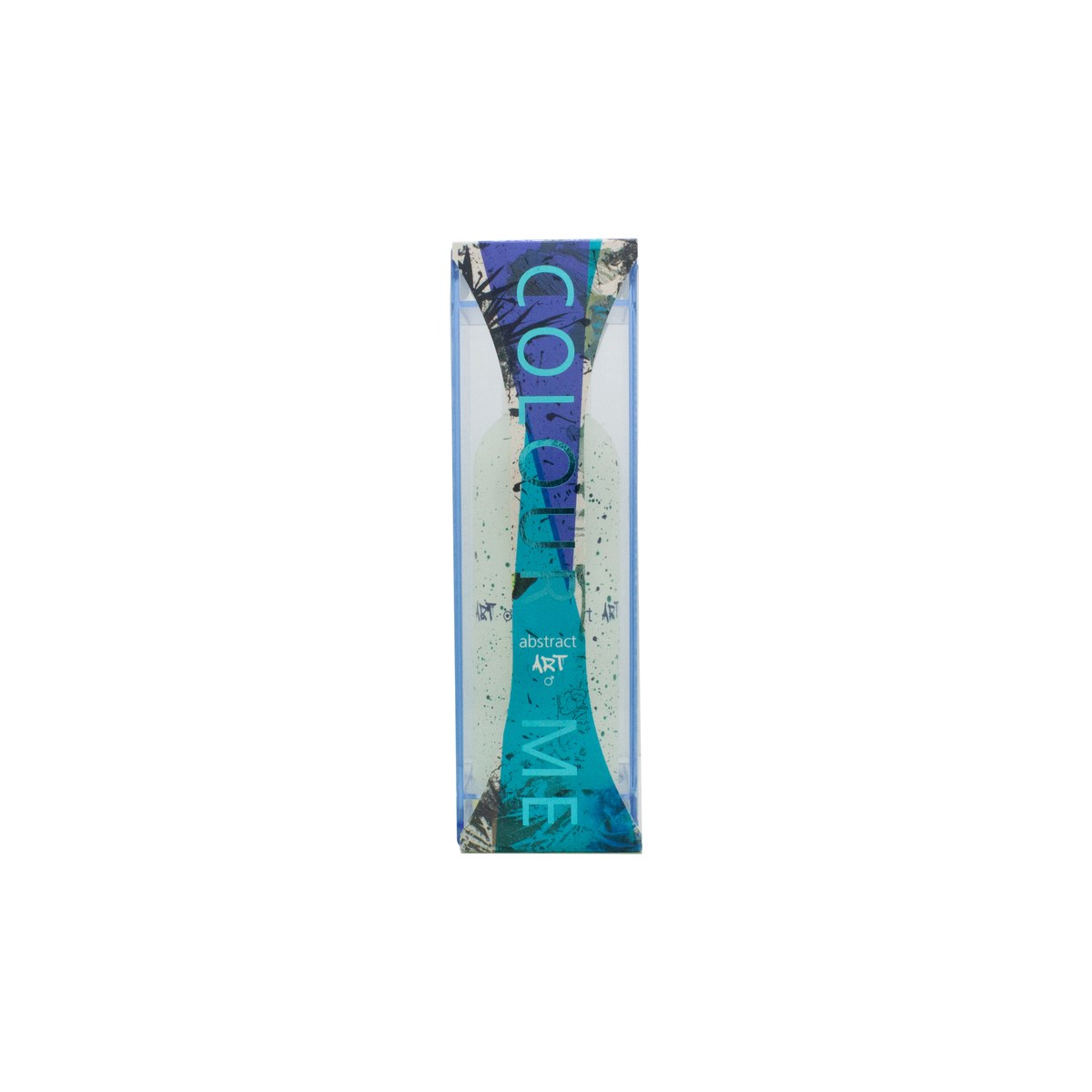 Milton Lloyd Colour Me Abstract Art Eau de Parfum 90 ml flakon i klart glas med farverigt abstrakt print og sort låg