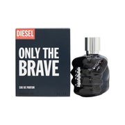 Diesel Only the Brave Eau de Parfum 50ml, Diesel – mørkeblå knytnæveformet flakon i glas med sølvdetaljer og logo