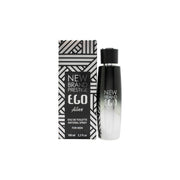 New Brand Ego Silver Eau de Toilette 100 ml – sølvfarvet, rektangulær flakon med sort låg.