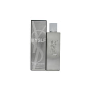 Yves Saint Laurent MYSLF L’Absolu Parfum 100 ml, sort rektangulær glasflaske med blank YSL-logo og sort låg