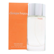 Clinique Happy Eau de Parfum 100ml fra Clinique i 100 ml flaske i klart glas med sølvfarvet spray og enkel, afrundet form