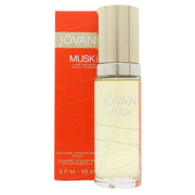 Jovan Musk for Woman Eau de Cologne 59 ml, Jovan – klar glasflaske med ravfarvet duft og sort låg