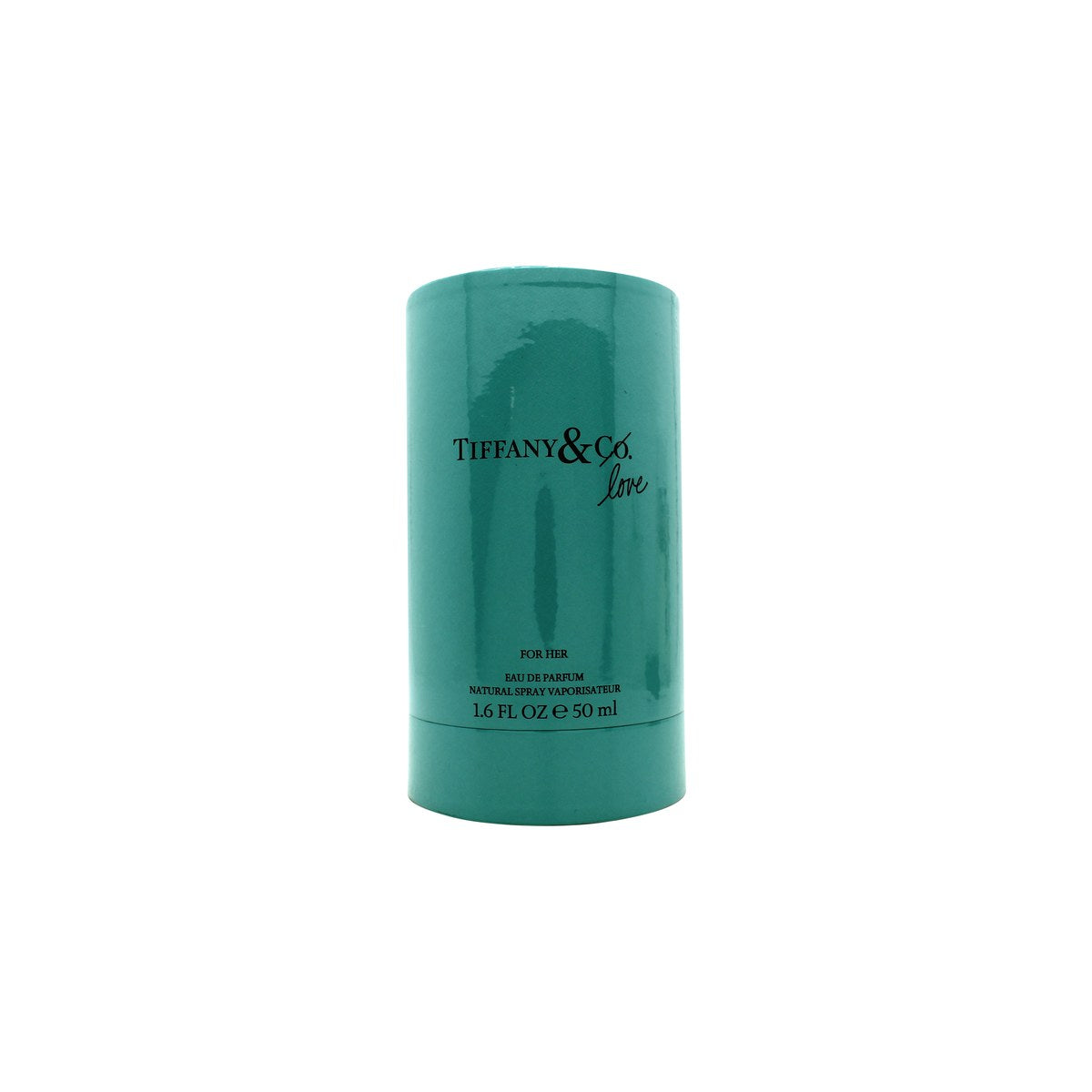 Tiffany & Co Love for Her Eau de Parfum 50 ml – rund klar glasflaske med lyseblå duft og sølvkork med Tiffany-blå detalje