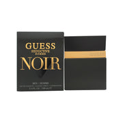 Seductive Noir Homme Eau De Toilette, Guess 100 ml mat sort glasflaske med kantet form og diskret logo
