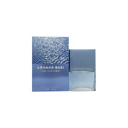 Armand Basi L'Eau Pour Homme Eau de Toilette 125 ml fra Armand Basi, klar blå glasflaske med sølvgrå prop og enkelt design.